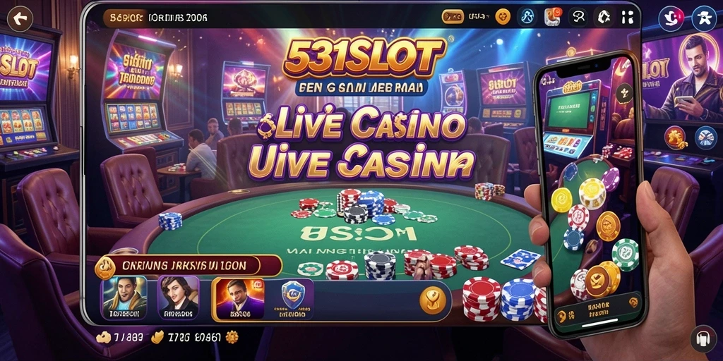 Tampilan gameplay seru dari 531SLOT dengan dealer langsung.