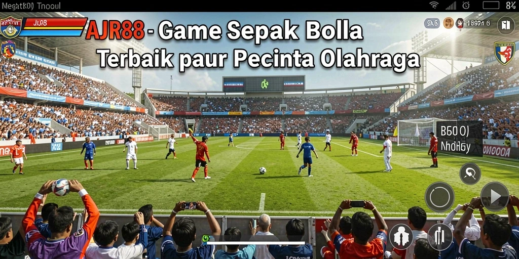 Tampilan gameplay AJR88 yang memukau dalam aksi sepak bola.