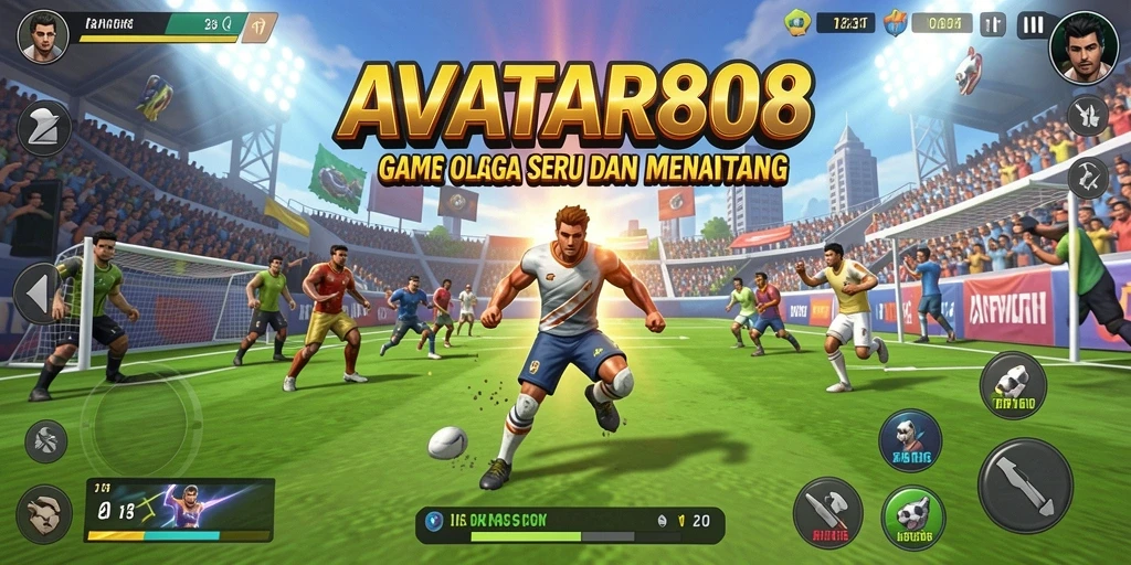 Tampilan gameplay seru dalam AVATAR808 dengan berbagai cabang olahraga.