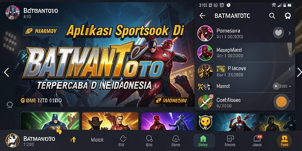 Tampilan antarmuka <strong>BATMANTOTO</strong> yang menarik dan intuitif pada gameplay Sportsbook.