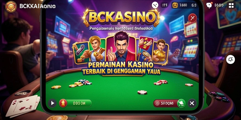 Tampilan utama BCKASINO dengan berbagai permainan kasino menarik.