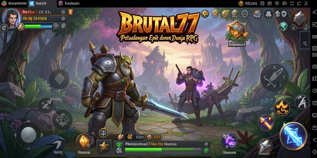 Gameplay BRUTAL77 yang menarik dengan aksi RPG yang mendebarkan.