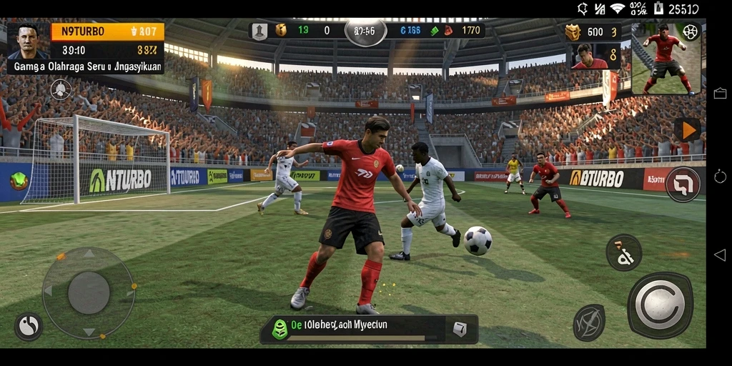 Tampilan utama gameplay N9TURBO yang menarik dan dinamis.