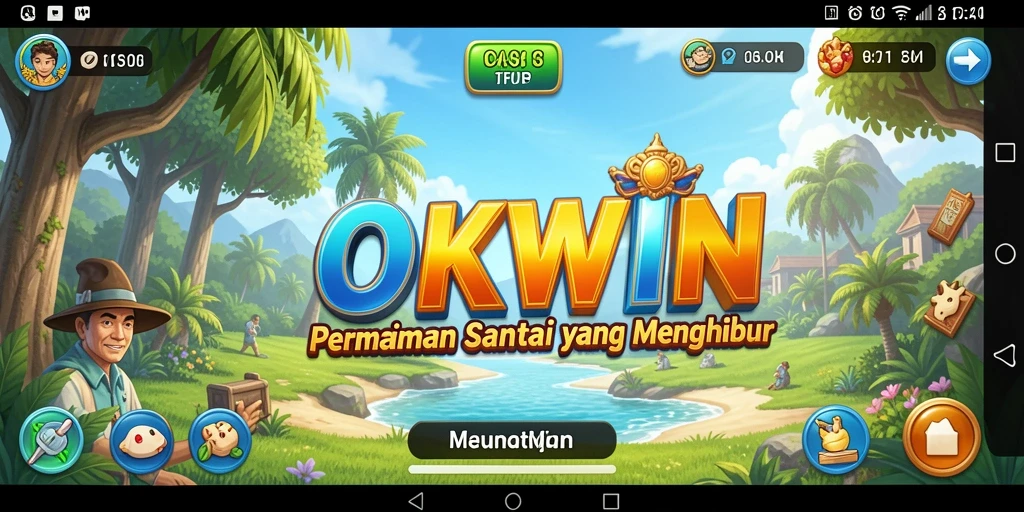 Tampilan gameplay OKWIN yang seru dan menghibur.