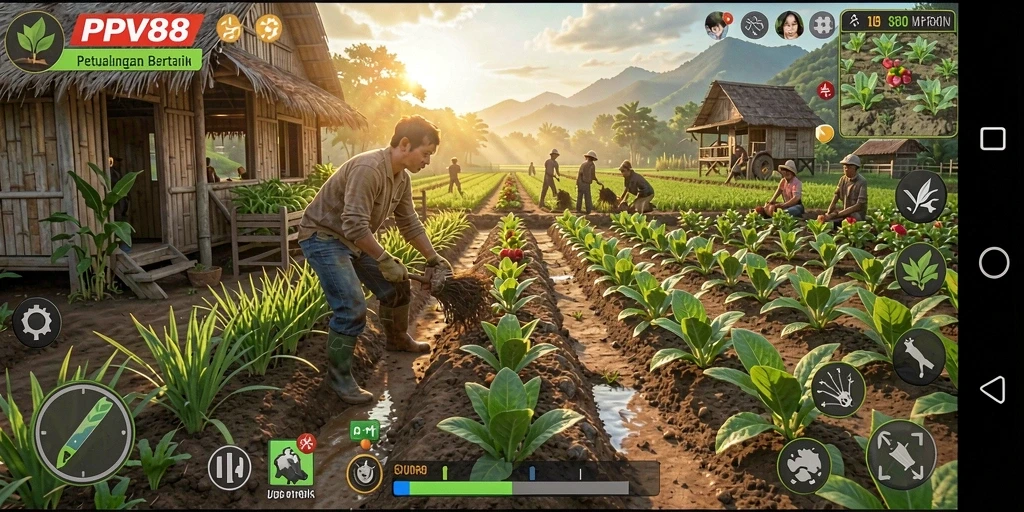 Tampilan strategi pertanian yang menyenangkan dalam PPV88.