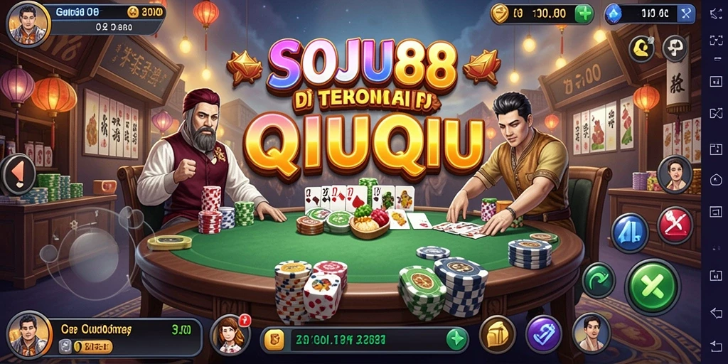 Tampilan permainan QiuQiu yang menarik dan seru di SOJU88.