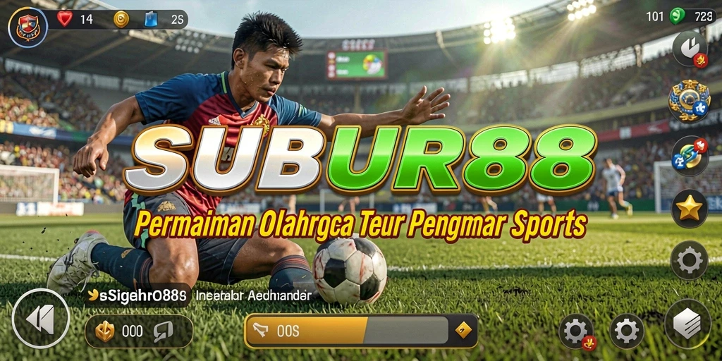 Screenshot gameplay <strong>SUBUR88</strong> menampilkan aksi seru dan kompetitif dalam dunia olahraga.