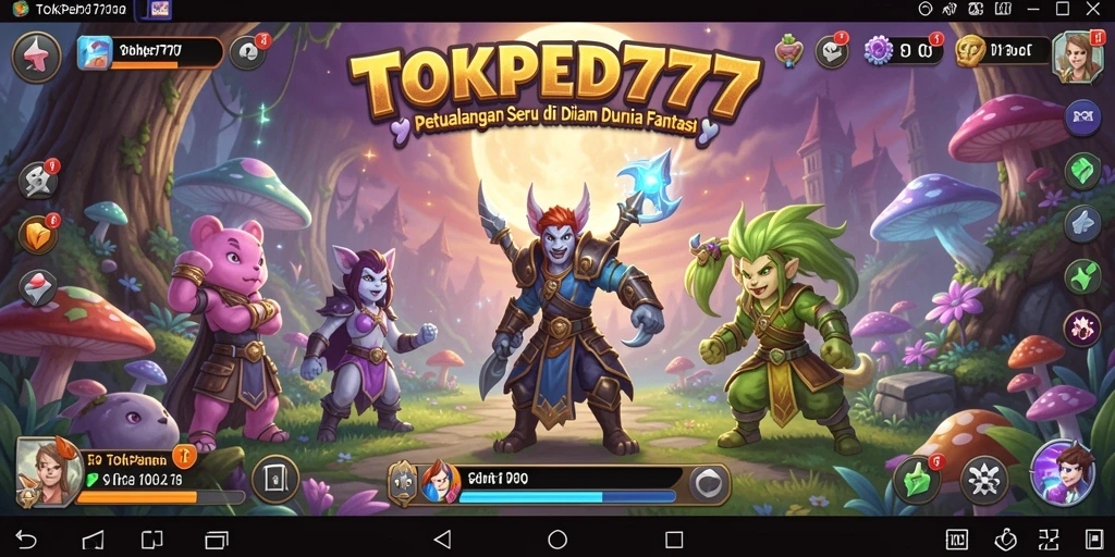 Tampilan gameplay <strong>TOKPED777</strong> yang menakjubkan dan penuh petualangan.
