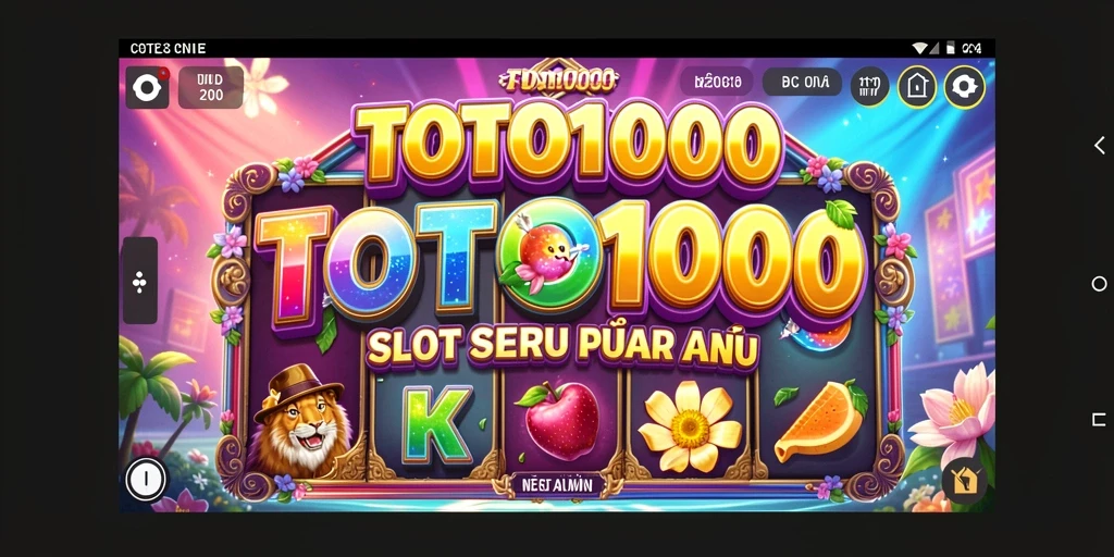 Tampilan menarik dari gameplay TOTO1000 dengan simbol-simbol slot yang menggembirakan.
